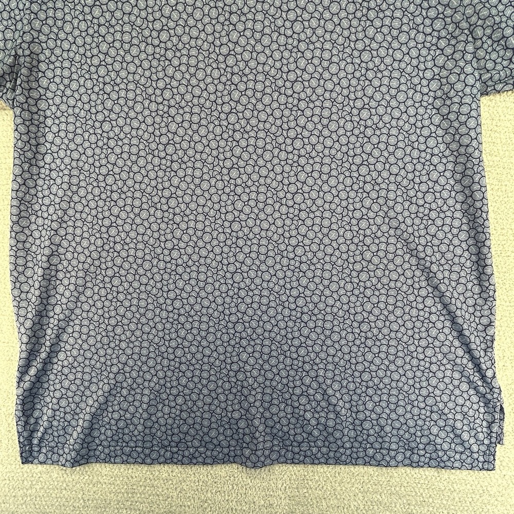 Peter Millar Polo Shirt Mens XL Blue Runner Performance Jersey Summer Comfort - Picture 11 of 16